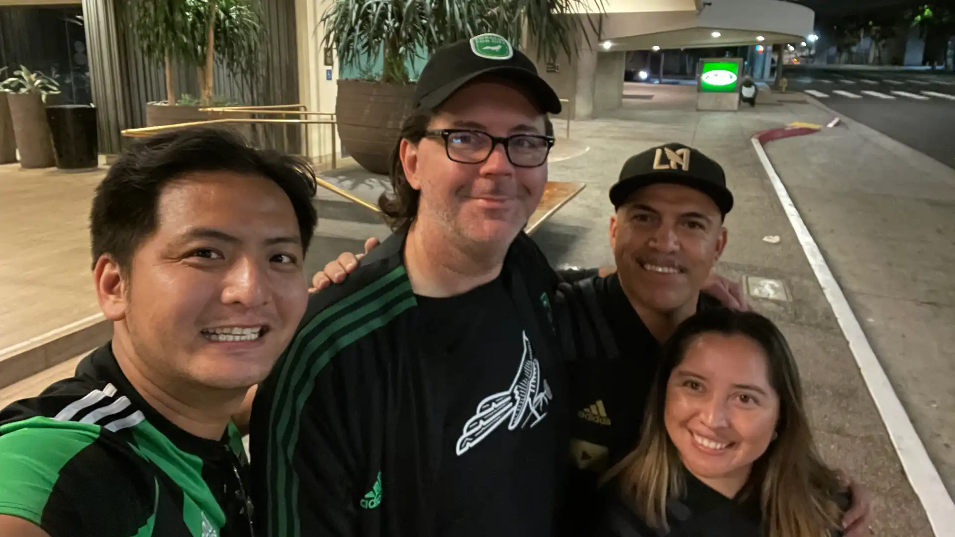 fans taking a selfie